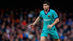 Sergi Roberto en partido con Barcelona