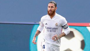 Sergio Ramos durante un duelo con el Real Madrid 