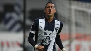 Funes Mori en festejo con Rayados