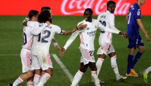 Ferland Mendy, felicitado por su diana al Getafe