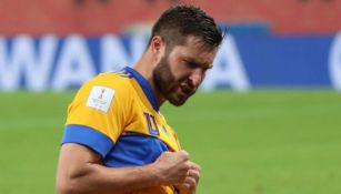 André-Pierre Gignac tras anotar gol ante el Palmerias