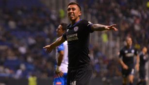 Martín Rodríguez durante un partido con Cruz Azul