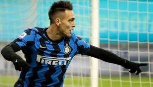 Lautaro Martínez en un partido con el Inter de Milán