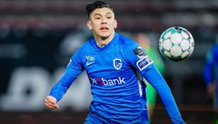 Gerardo Arteaga en acción con Genk