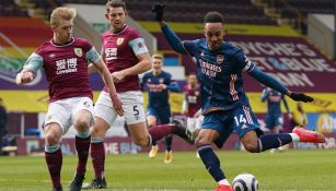 Pierre Emerick Aubameyang durante el duelo ante Burnley 