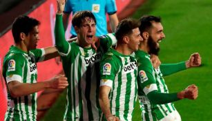 Jugadores del Betis en festejo