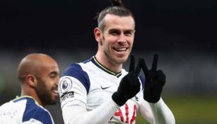 Gareth Bale, delantero del Tottenham en acción