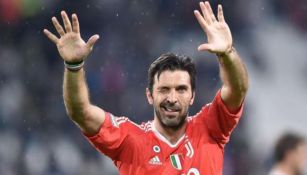 Gianluigi Buffon, feliz tras un juego