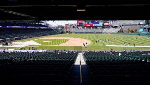 Coors Field, durante un entrenamiento de los Rockies