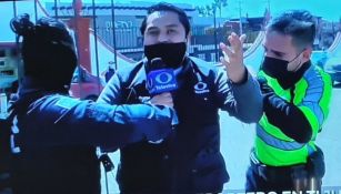 Reportero fue detenido mientras realizaba un enlace en vivo