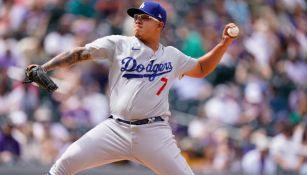 Julio Urías en el duelo entre Dodgers y Rockies