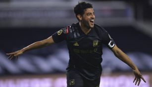 Carlos Vela durante un partido con LAFC