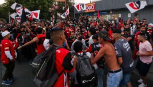 Afición de Atlas previo a un partido