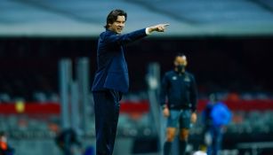 Santiago Solari durante un partido con América