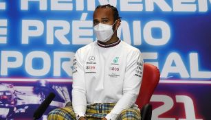 Lewis Hamilton en conferencia de prensa