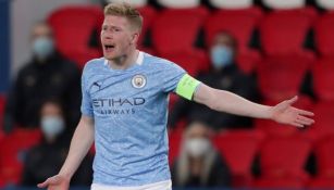 Kevin De Bruyne en un partido del Manchester City