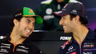 Sergio Pérez y Daniel Ricciardo en charla