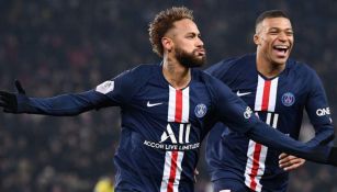 Neymar y Mbappe en festejo