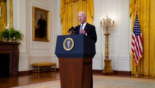 Joe Biden en conferencia sobre las vacunas contra Covid-19