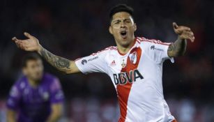 Enzo Pérez en festejo