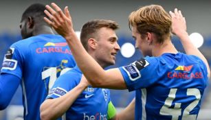 Jugadores del Genk celebrando un gol