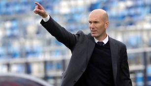 Zidane en partido con Real Madrid