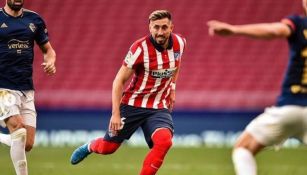 Héctor Herrera durante un partido con Atlético de Madrid