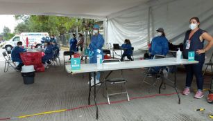 Centro de pruebas PCR al azar en el Estadio Cuauhtémoc 