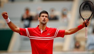 Novak Djokovic celebra la victoria