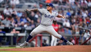 Julio Urías en un partido con los Dodgers