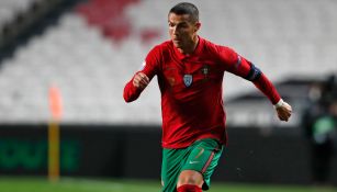 Cristiano Ronaldo durante un duelo con Portugal 