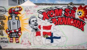 Mural de apoyo a Christian Eriksen