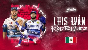 Luis Iván Rodríguez presentado con los Diablos