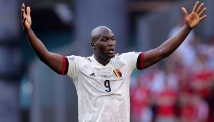 Romelu Lukaku en un partido con la Selección de Bélgica