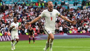 Harry Kane en festejo de gol