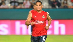 Jesús Sánchez en partido con Chivas