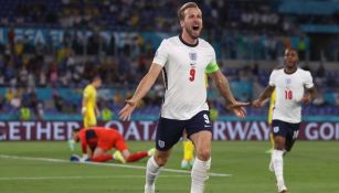 Harry Kane celebra una anotación con Inglaterra