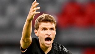 Thomas Müller durante un partido con Alemania