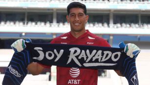 Andrada en su presentación con Rayados