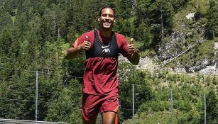 Van Dijk en entrenamiento