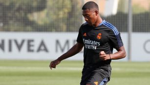 David Alaba en su primer entrenamiento con el Real Madrid