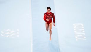 Alexa Moreno en la Final de salto de caballo