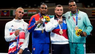 Podio de peso Semipesado de boxeo en Tokio 2020