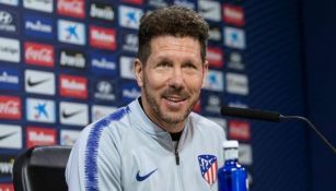 Simeone, durante una conferencia de prensa