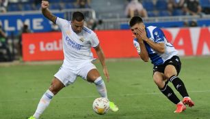 Eden Hazard en acción con el Real Madrid