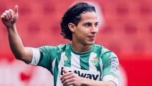 Diego Lainez durante partido de LaLiga