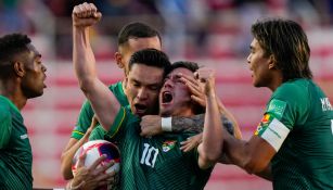 Fernando Saucedo, en festejo de golazo