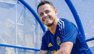 Javier 'Chicharito' Hernández en un entrenamiento del LA Galaxy