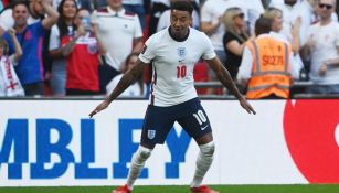 Jesse Lingard en festejo con Inglaterra ante Andorra a lo CR7