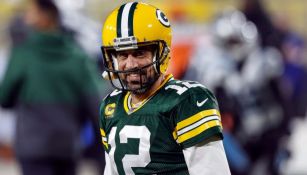 Aaron Rodgers en un partido de los Packers